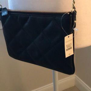 Talbots black quilted crossbody